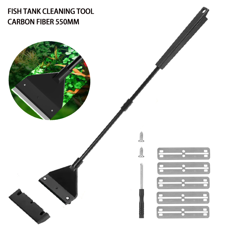 Planted Aquarium Maintenance Kit - أداة تنظيف حوض السمك، مكشطة مزدوجة