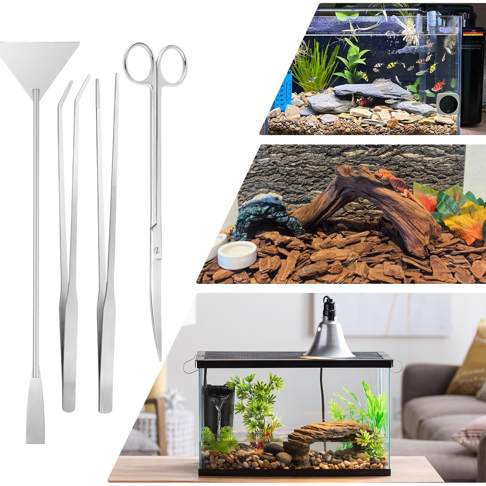 Planted Aquarium Maintenance Kit - 4 قطعة مجموعة أدوات حوض السمك