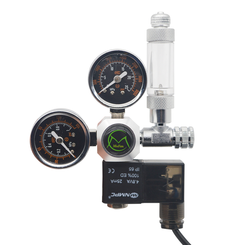 Co2 Regulator Dual Stage - حوض السمك CO2 منظم المغناطيسي الملف