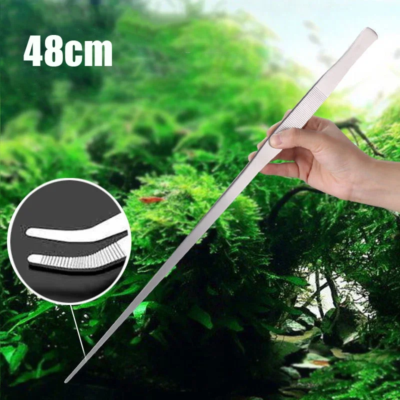 Planted Aquarium Maintenance Kit - 48 سنتيمتر ملاقط من الفولاذ المقاوم