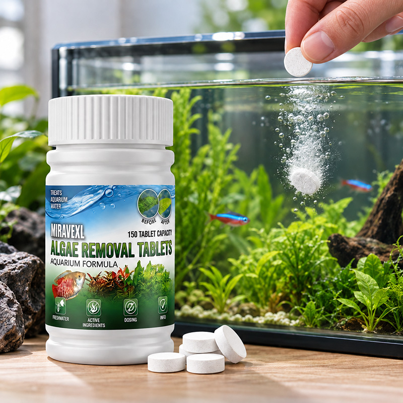 Planted Aquarium Cleaning - ميراڤيكس إل 150 قرصًا لإزالة الطحالب