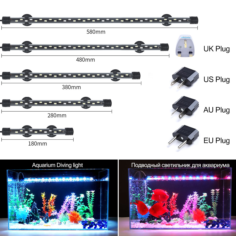 Aquarium Plant Growth - 90-260 فولت حوض السمك ضوء LED