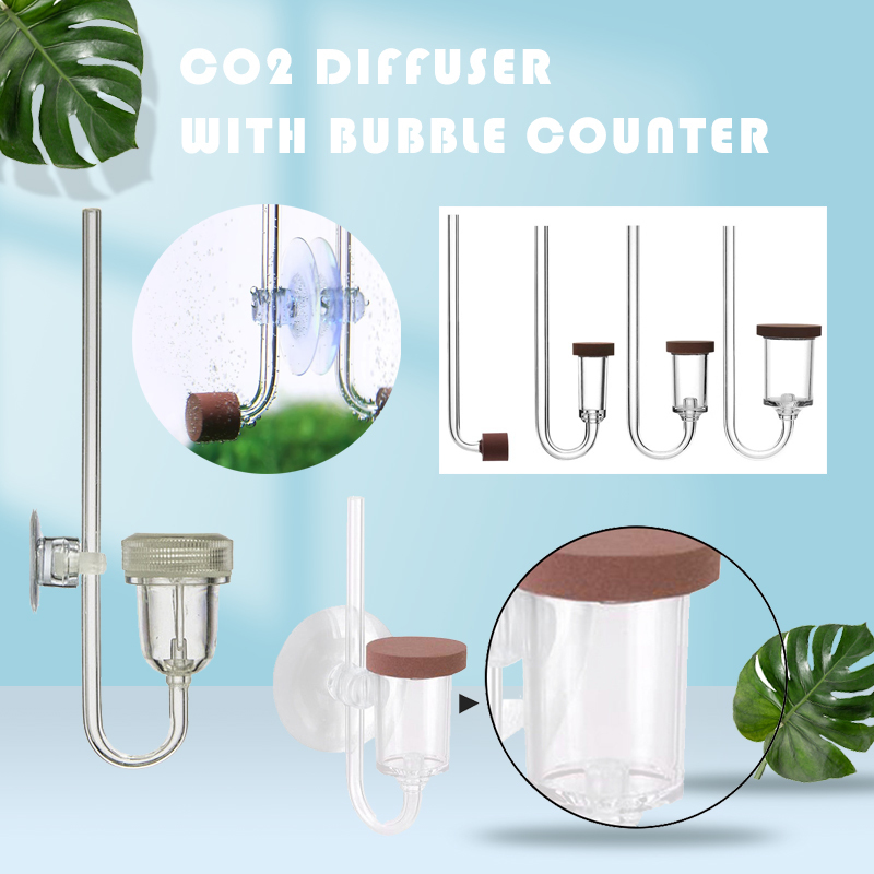 Planted Aquarium Fertilizer - ناشر CO2 لحوض السمك مع عداد