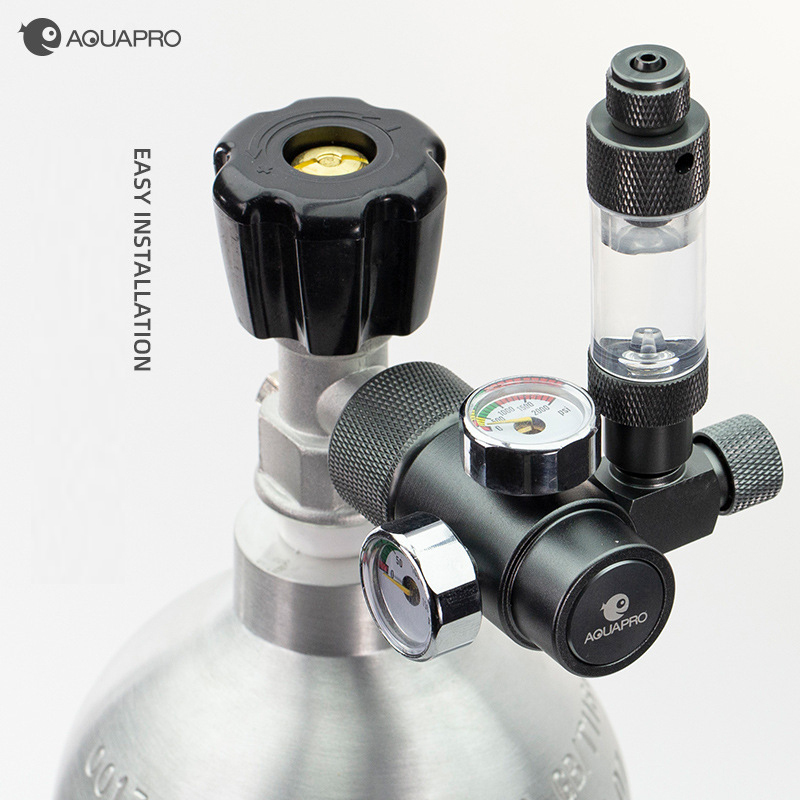 حوض السمك Co2 منظم نظام صغير ث - مراجعة Co2 Regulator Dual Stage وسعره