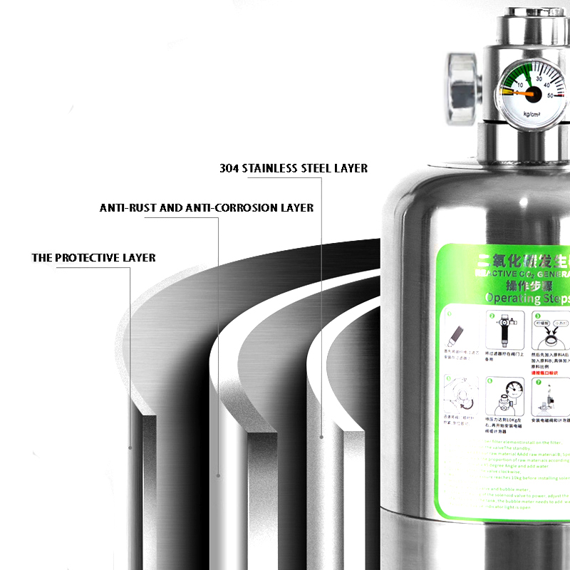 ZRDR حوض السمك مولد CO2 المزدو - مراجعة Glass Co2 Drop Checker وسعره