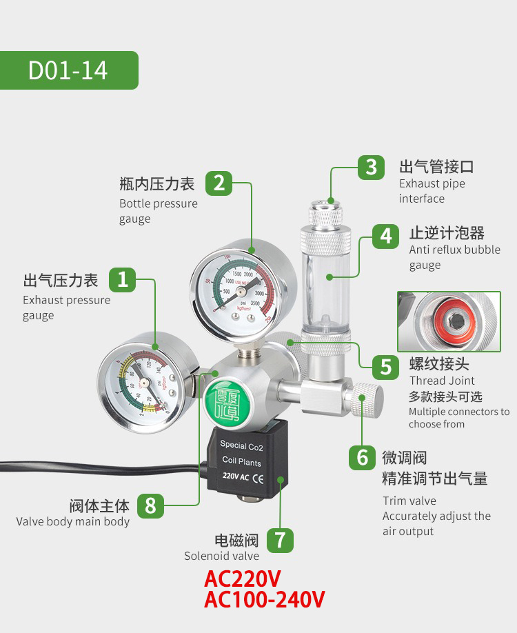 لتقوم بها بنفسك حوض السمك CO2  - مراجعة Co2 Regulator Dual Stage وسعره