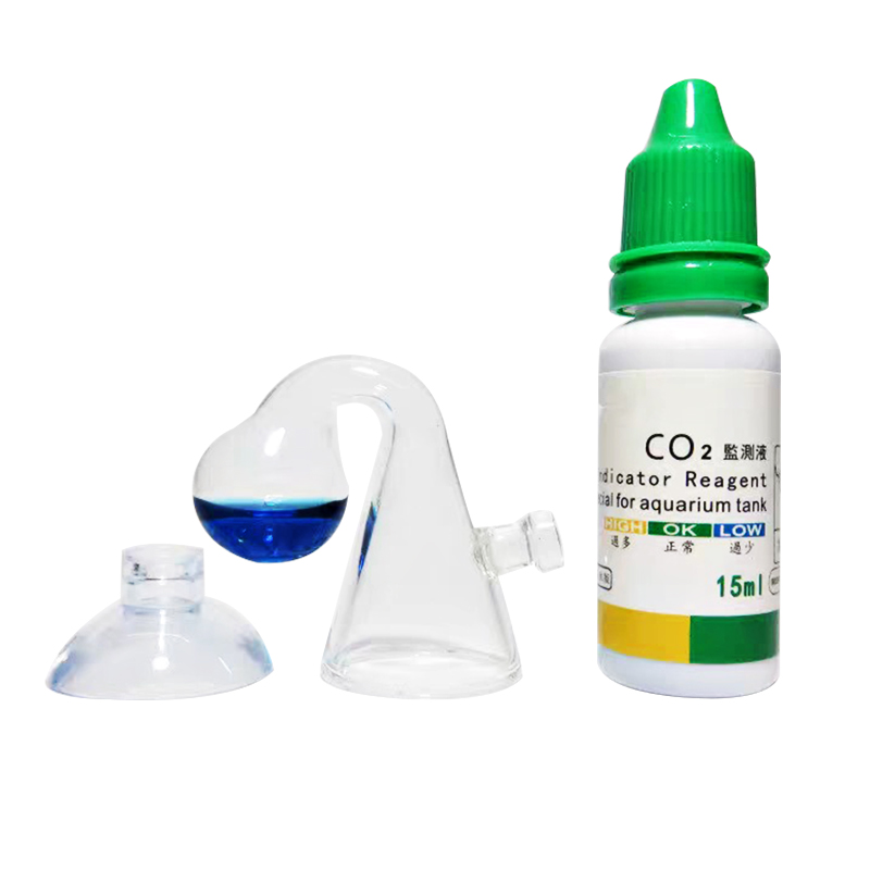 حوض السمك مؤشر CO2 لتقوم بها ب - مراجعة Glass Co2 Drop Checker وسعره