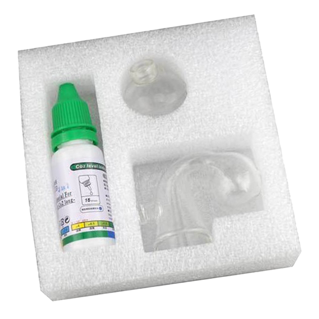 حوض السمك CO2 مؤشر الحل خزان ا - مراجعة Glass Co2 Drop Checker وسعره