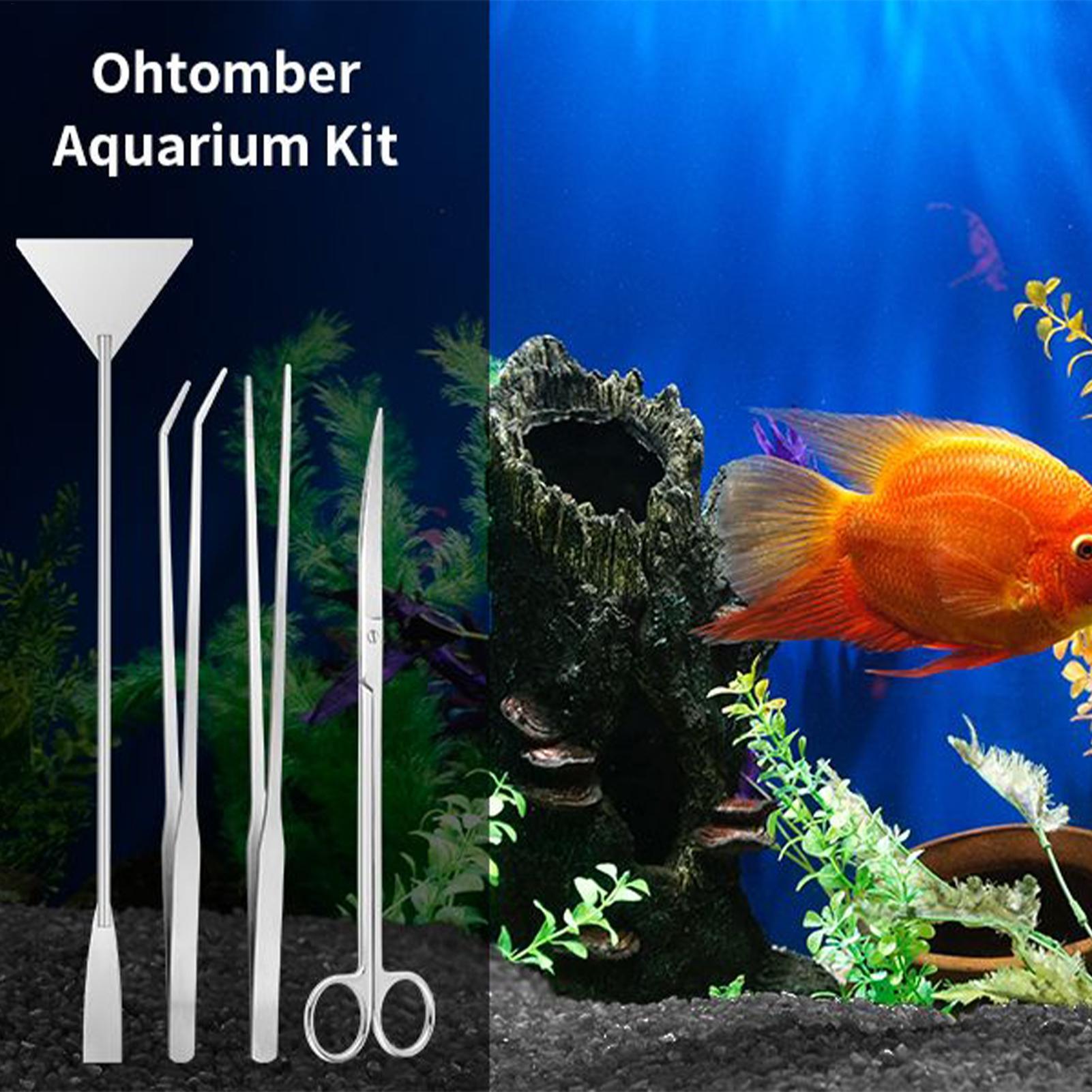 4 قطعة مجموعة أدوات حوض السمك  - مراجعة Planted Aquarium Maintenance Kit وسعره