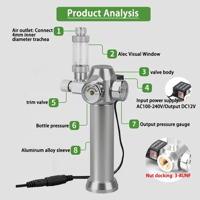 منظم ثاني أكسيد الكربون للأحوا - مراجعة Co2 Regulator Dual Stage وسعره