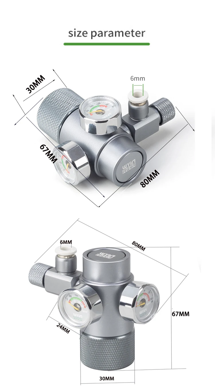 صمام تخفيض ضغط ثاني أكسيد الكر - مراجعة Co2 Regulator Dual Stage وسعره